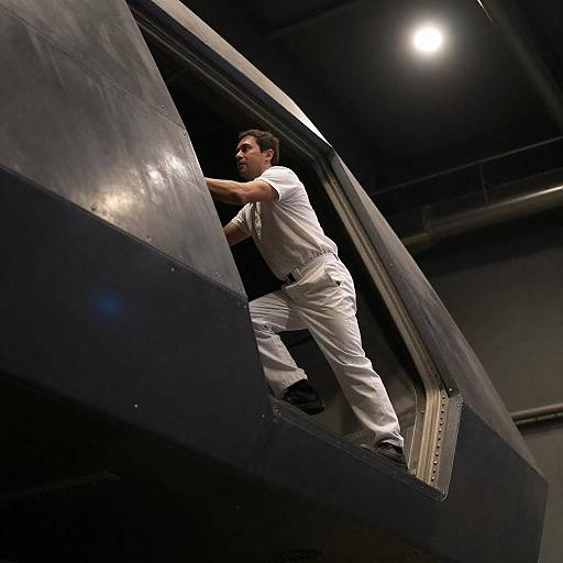 Focused Climb into a Metallic Spaceship