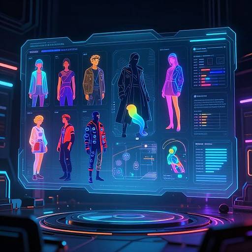 Futuristic Cyberpunk Character Design Generator