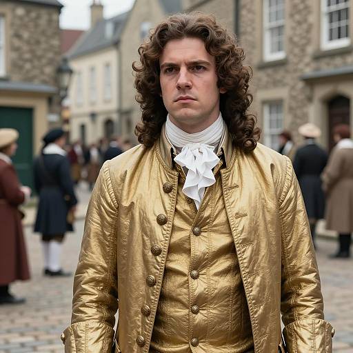 18th Century Man in Gold Waistcoat