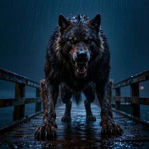 Terrifying Giant Mutant Werewolf Charge