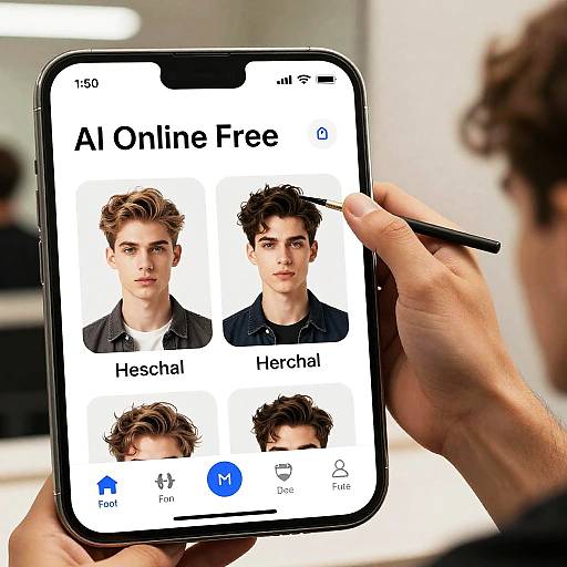 AI-Powered Virtual Men's Hairstyle Studio
