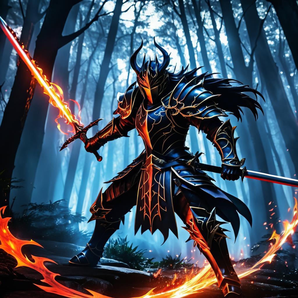 Fierce Dragon Knight in Dark Forest Clash