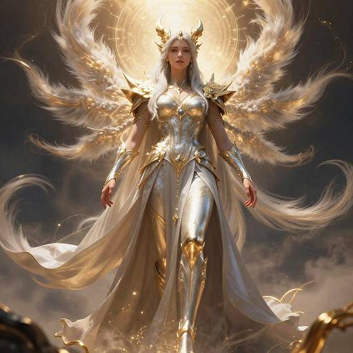 Heroic Sky Leviathan Celestial Full-Body Cinematic