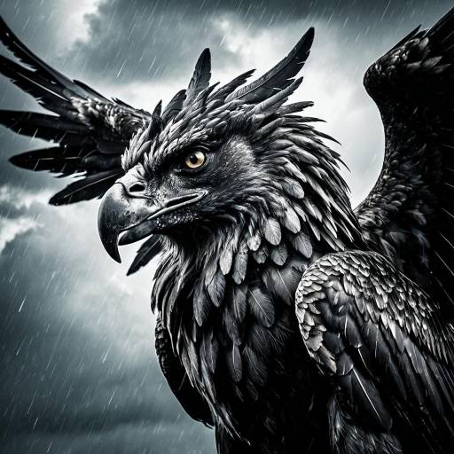 Ancient Griffin in Storm