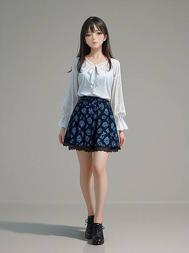 Stylish Business Casual Woman in Blue