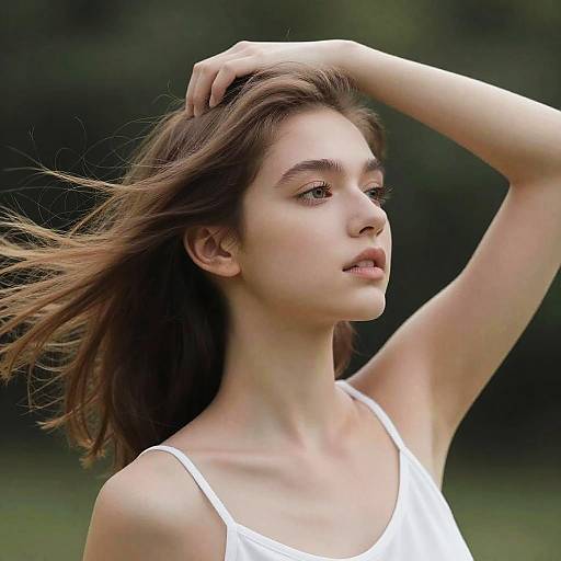 Photorealistic Portrait of Young European Girl