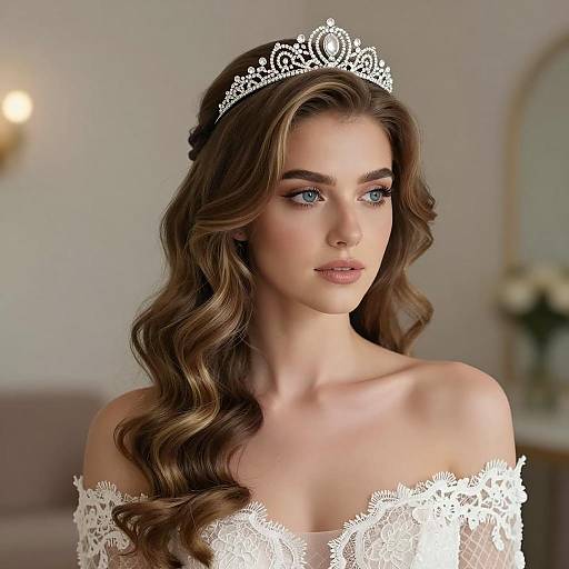 Elegant Bridal Portrait with Tiara