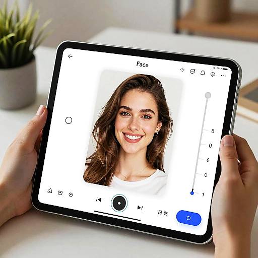 Online Face Editor in Cozy Workspace