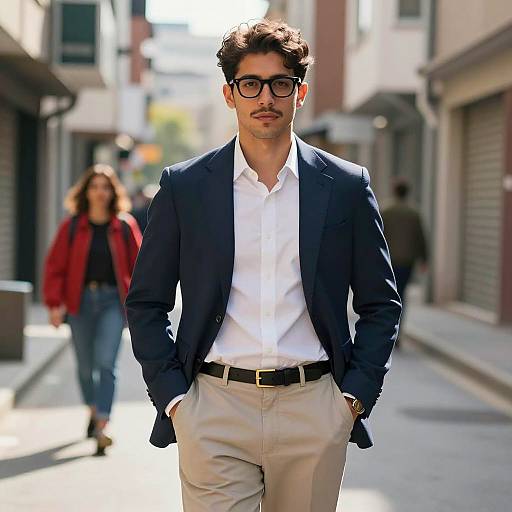 Stylish Urban Portrait of Young Man
