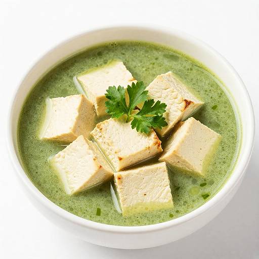 Fresh Green Soup with Tofu