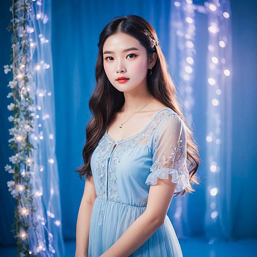 Enchanting Dreamy-Eyed Woman Photoshoot Enchanting Dreamy-Eyed Woman Photoshoot