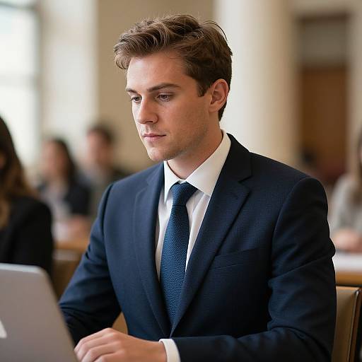 Ivy League European Man Realistic Portrait