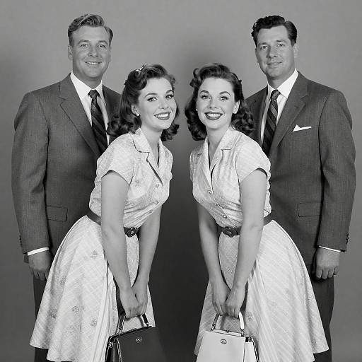 Vintage 1950s Group Portrait