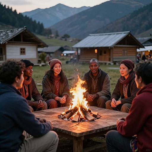 Unity Around Mountain Village Fire