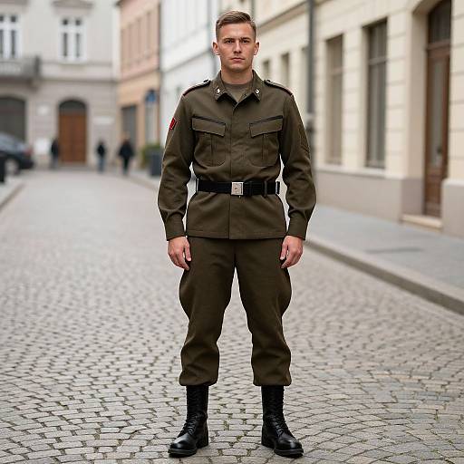Male in German Military Uniform