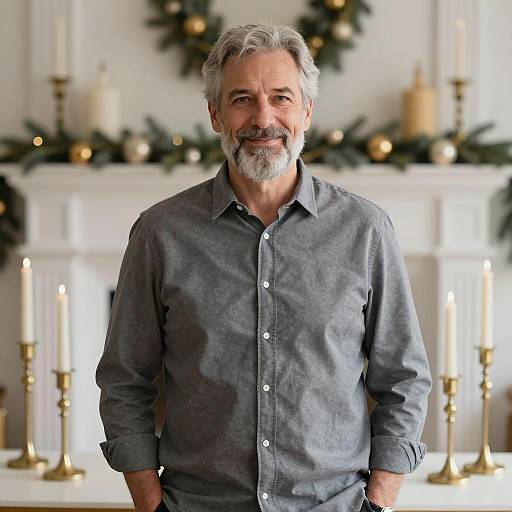 Elegant Portrait of a Charming Elderly Man