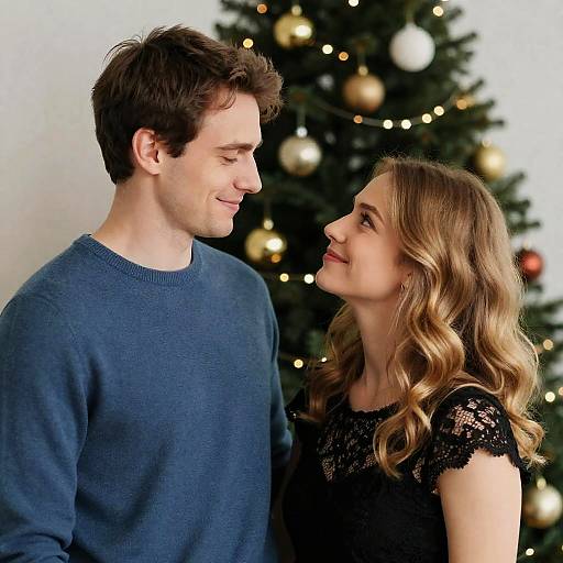 Festive Intimacy: A Holiday Portrait