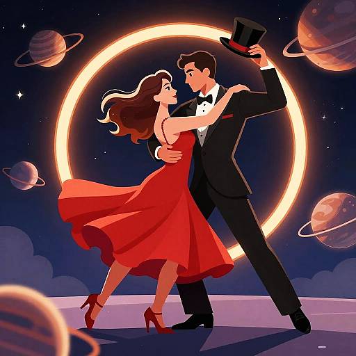 Cosmic Dance of Starry Lovers