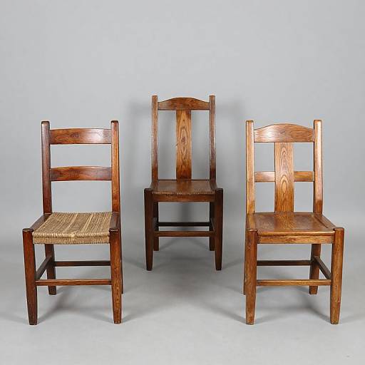 20th Century California Modern Wood Chairs