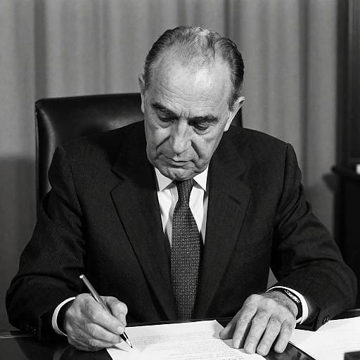 Elderly Man in Dark Suit Portrait