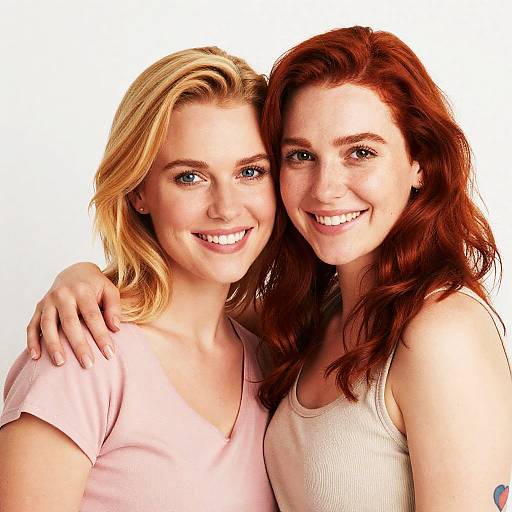 Smiling Women Portrait with Colorful Outfits