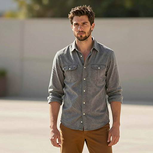 Stylish Cassian Andor Inspired Outdoors Photo