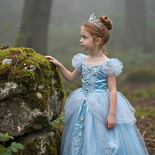 Dreamy Fairytale Portrait of a Young Princess