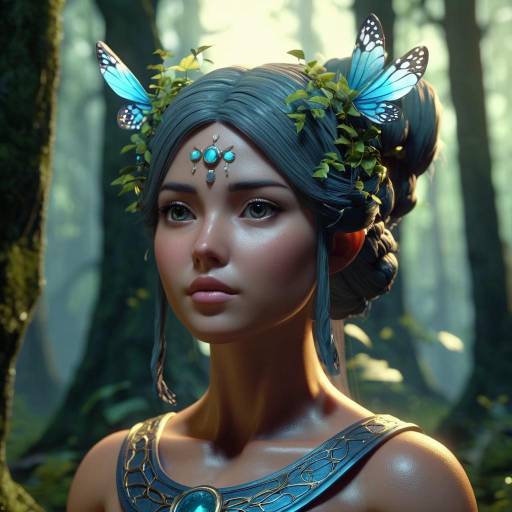 Wisdom Nymph in Enchanted Forest Wisdom Nymph in Enchanted Forest