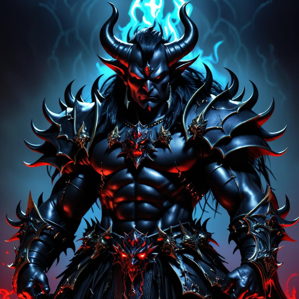 Epic Dark Fantasy Demon Lord Artwork