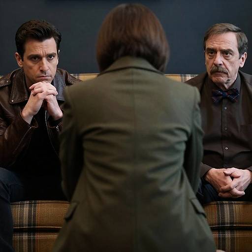 Serious Meeting with Three Adults