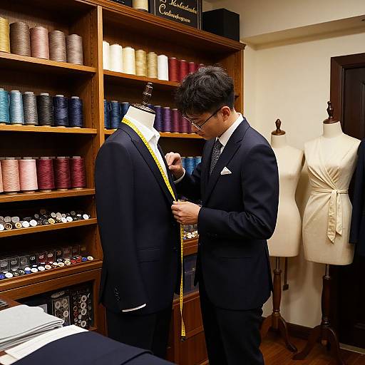 Classic Tailor Measuring Custom Suit