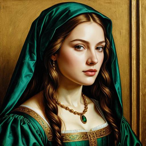 Renaissance Noble Woman Portrait Illustration Renaissance Noble Woman Portrait Illustration