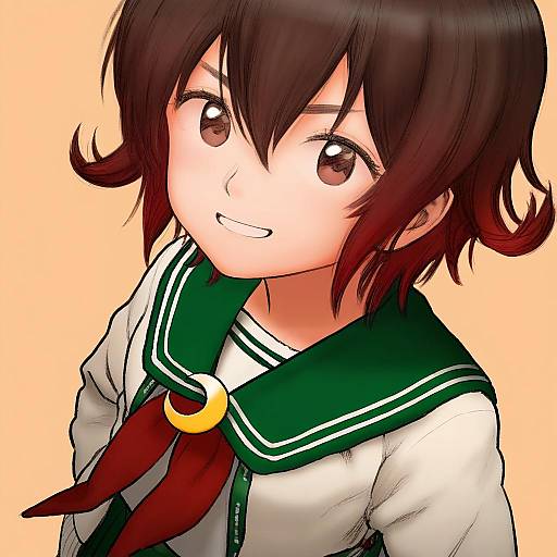 Illustration of Mutsuki kai ni (kancolle), kantai collection in the style of Rustle