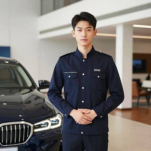 Minimalist BMW Service Advisor Uniform