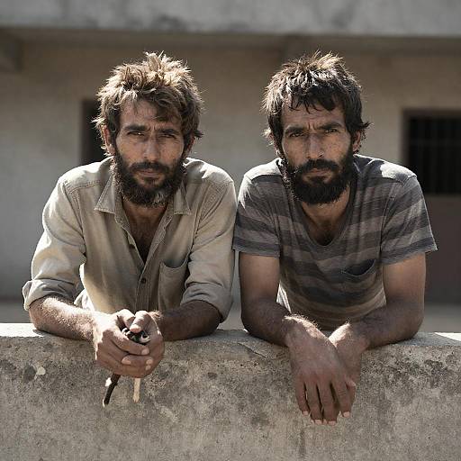 Rugged Men with Intense Expressions