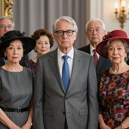Formal Portrait of Six Older Adults