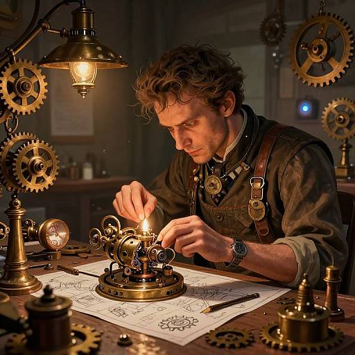 Steampunk Inventor Crafting Device