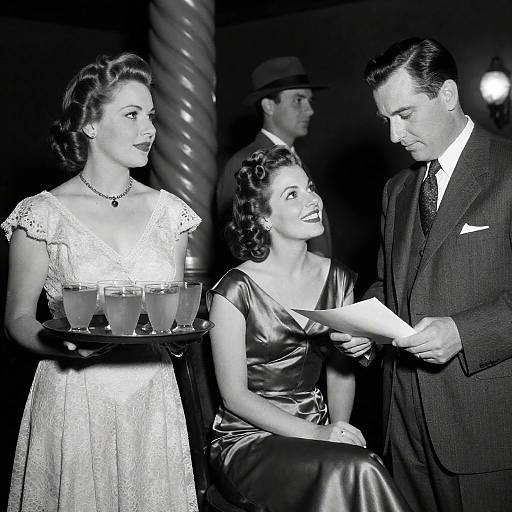 1940s Elegant Party Atmosphere Capture