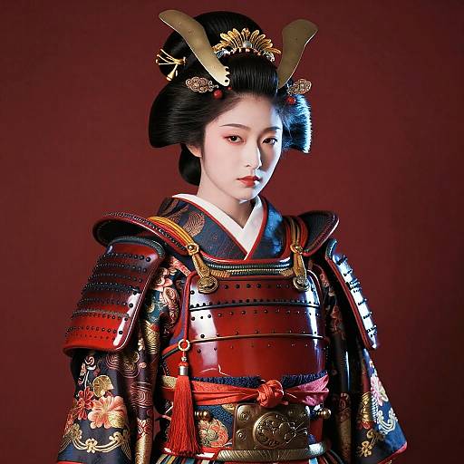 Cinematic Samurai Geisha Portrait
