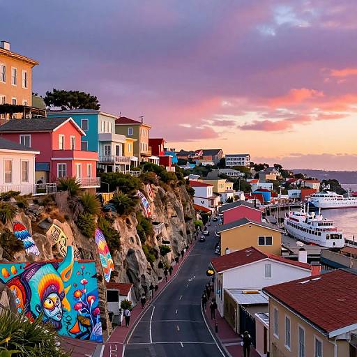 Vibrant Valparaiso Coastal Cityscape