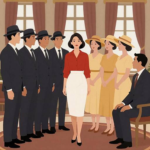 Vibrant Social Gathering Illustration