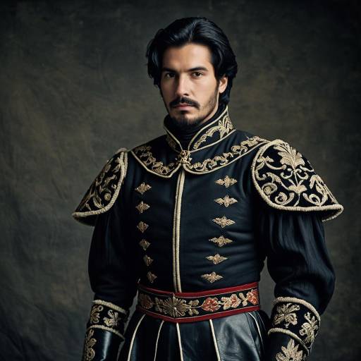 Man in 17th Century Venetian Military Costume