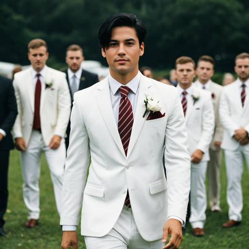Elegant Outdoor Wedding Attire for Men