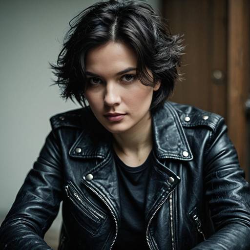Intense Cygan Hijacker Portrait in Leather