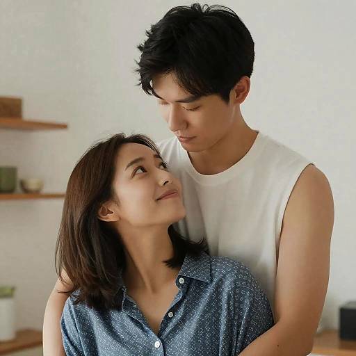 Intimate Moment Captured in Soft Light