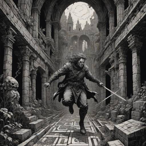 Mysterious Rogue in Ancient Labyrinth Mysterious Rogue in Ancient Labyrinth