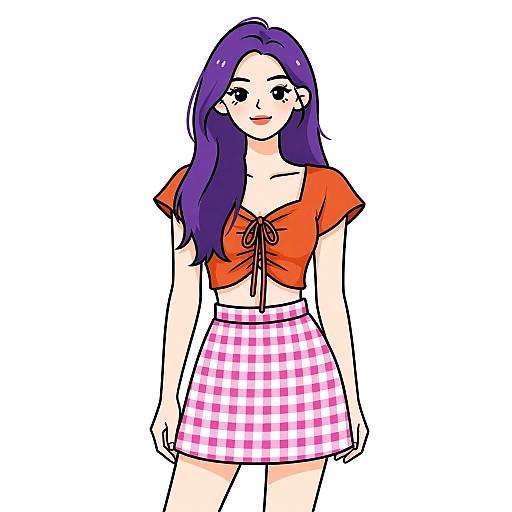 Casual Summer Woman in Stylish Outfit