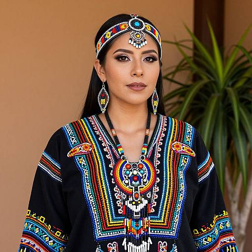 Vibrant Mexican-Inspired Tribal Ensemble
