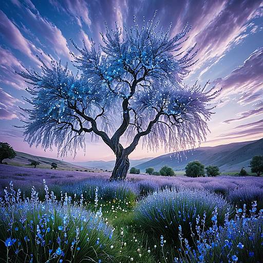 Enchanted Crystal Willow in Mystic Valley