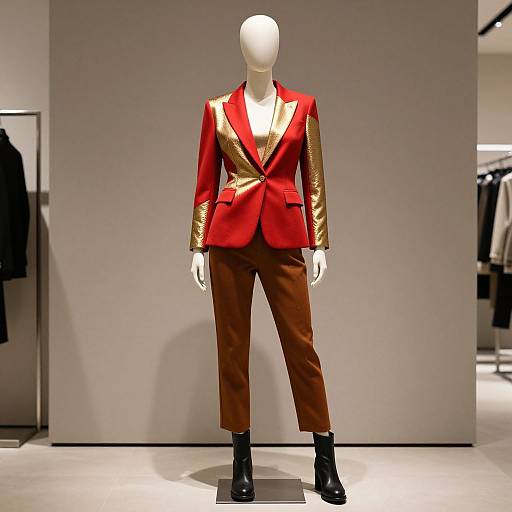 Stylish Mannequin in Bold Fashion